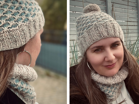 Hat & Loop/Cowl “Dünenwind” from the Coastal Collection