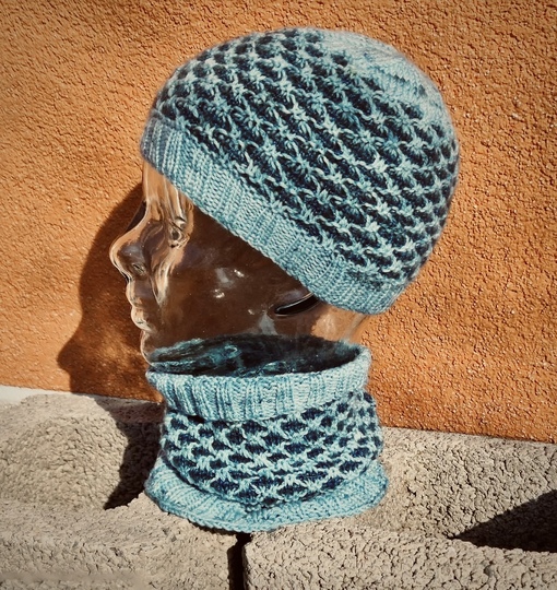 Hat & Loop/Cowl “Dünenwind” from the Coastal Collection