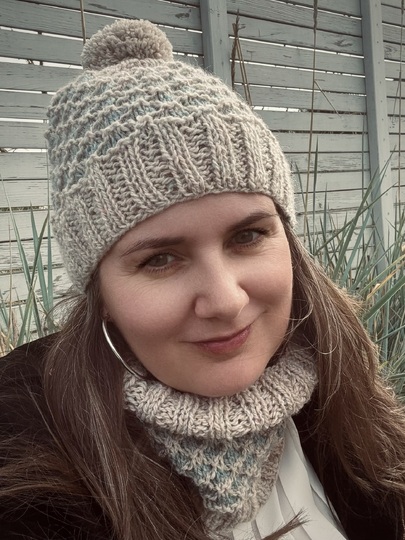 Hat & Loop/Cowl “Dünenwind” from the Coastal Collection