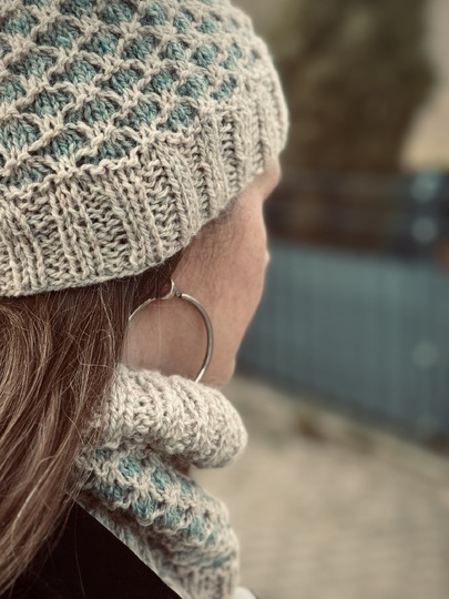 Hat & Loop/Cowl “Dünenwind” from the Coastal Collection