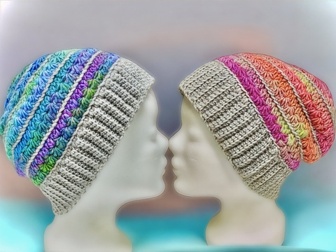 Mütze Sternenglanz / alle Größen -Häkelanleitung