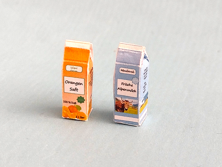 Miniatur Bastelbögen Set 1:12 – Zubehör & Alltagsminiaturen