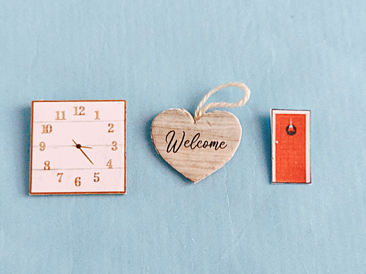 Miniatur Bastelbögen Set 1:12 – Zubehör & Alltagsminiaturen