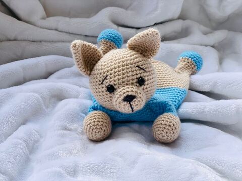 Häkelanleitung Hund Schmusetuch, Schmusehund, Schnuffeltuch