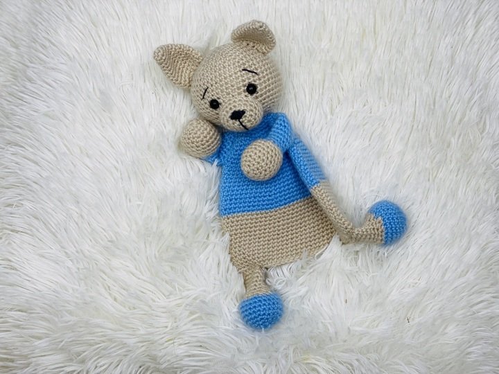 Häkelanleitung Hund Schmusetuch, Schmusehund, Schnuffeltuch