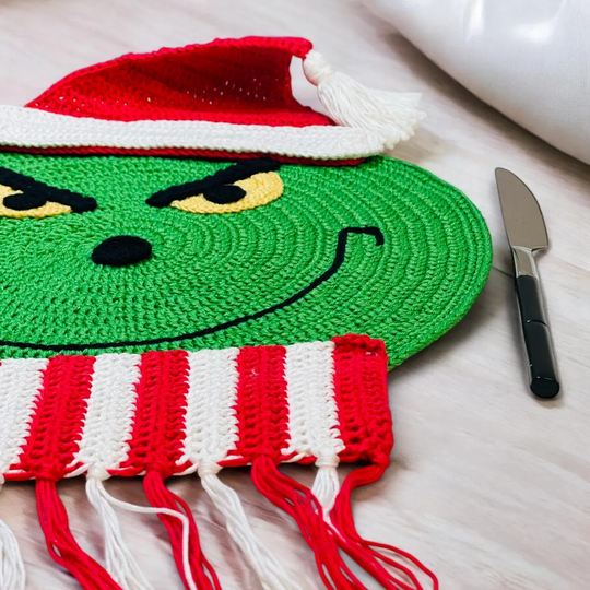 Häkelanleitung Weihnachtsd-Platzdeckchen für weihnachtliche Tischdekoration