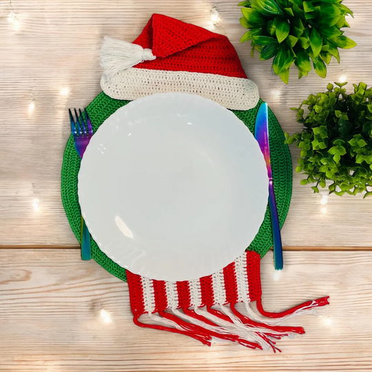 Häkelanleitung Weihnachtsd-Platzdeckchen für weihnachtliche Tischdekoration