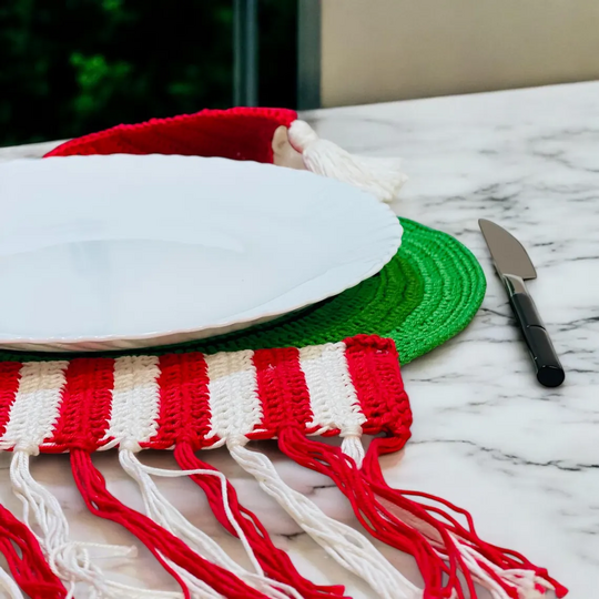 Häkelanleitung Weihnachtsd-Platzdeckchen für weihnachtliche Tischdekoration