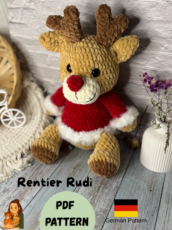 Häkelanleitung Rentier- Anleitung