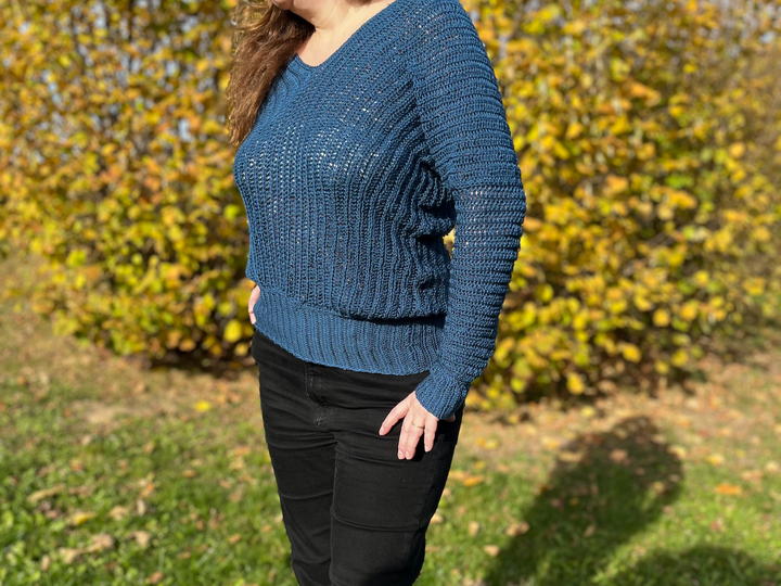 Crochet Pattern Batwing Sweater