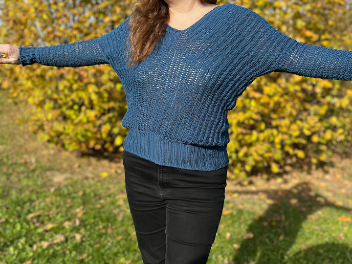 Crochet Pattern Batwing Sweater