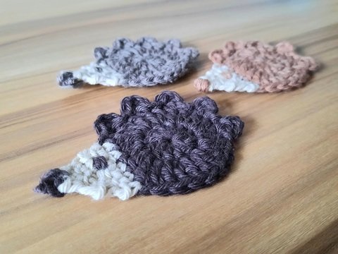 PDF Häkelanleitung "Igel-Applikation" Deutsch