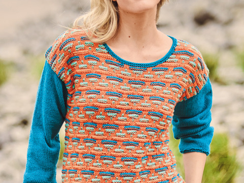 Pulli mit Hebemaschenmuster