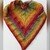 tiefes Dreieckstuch - Herbstfarben