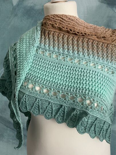 flaches Dreieckstuch - leichter Sommerwind