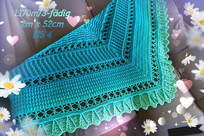 flaches Dreieckstuch - leichter Sommerwind