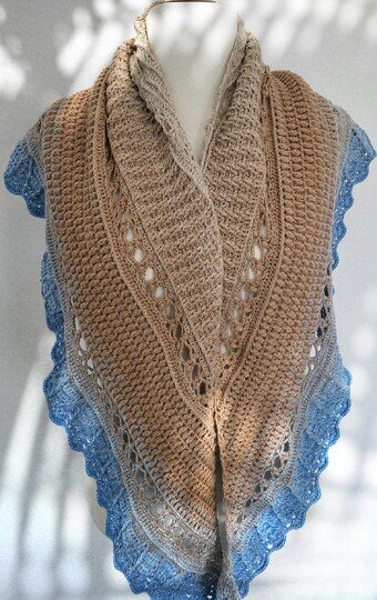 flaches Dreieckstuch - leichter Sommerwind