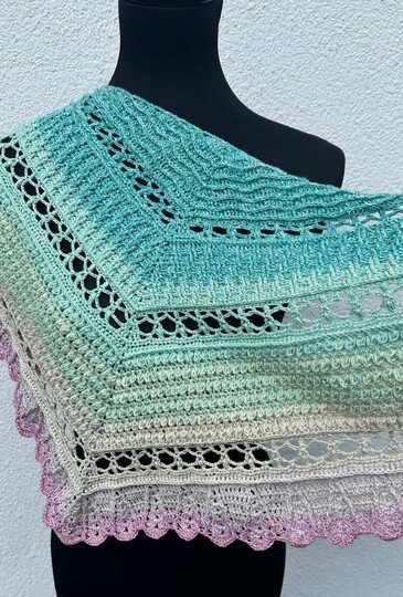 flaches Dreieckstuch - leichter Sommerwind