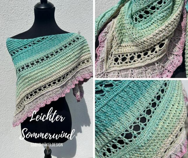 flaches Dreieckstuch - leichter Sommerwind