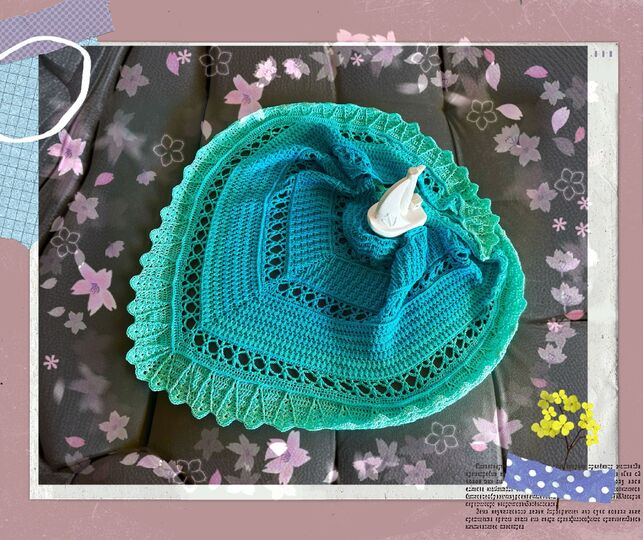 flaches Dreieckstuch - leichter Sommerwind