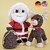 Weihnachtsmann & Rentier - festliches Amigurumi - Duo Häkelanleitung