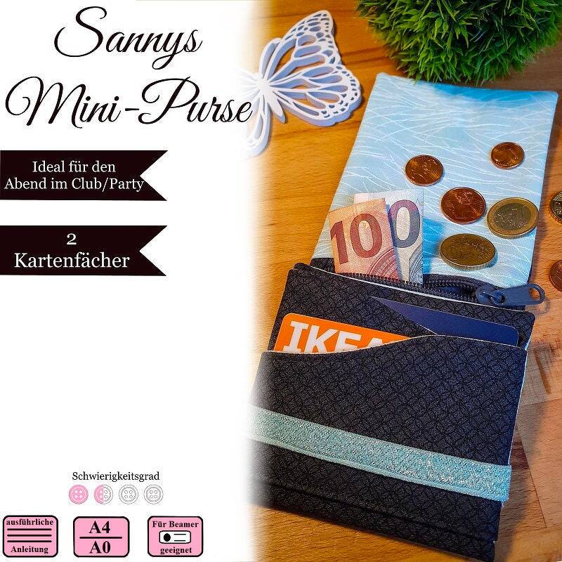 Sannys Mini Purse - E-Book und Nähanleitung