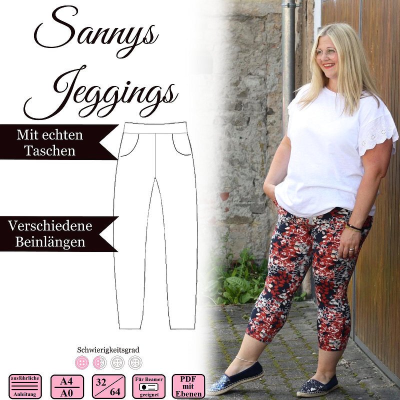 Sannys Jeggings – Gr 32-64 – E-Book und Nähanleitung