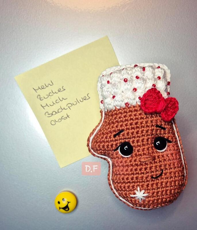 Häkelanleitung 2in1 "Lebkuchenpärchen Stiefelchen + Handschühchen"