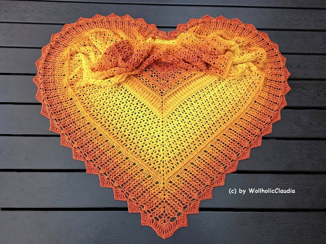 Häkelanleitung Tuch "Sonnenuhr" - Bild 2