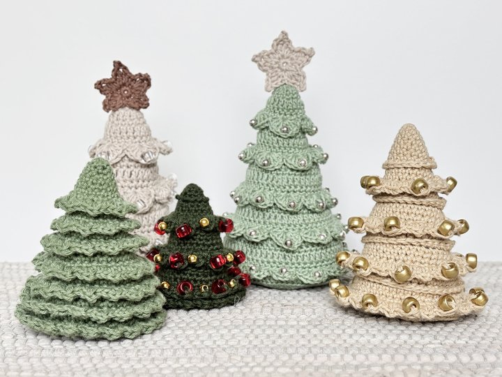 No-sew Crochet Christmas Tree Pattern Bundle, Holiday Decoration, Christmas