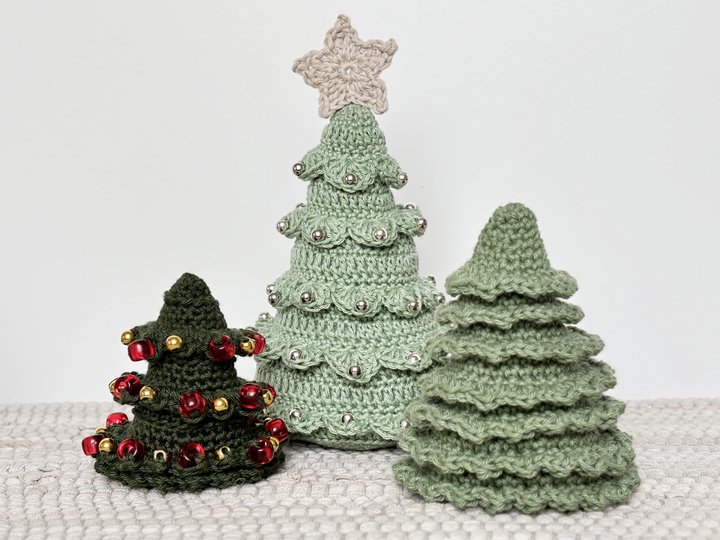 No-sew Crochet Christmas Tree Pattern Bundle, Holiday Decoration, Christmas