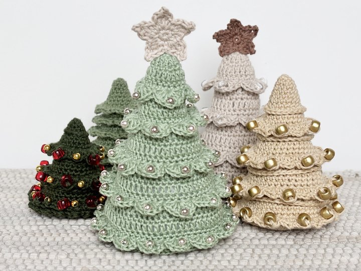No-sew Crochet Christmas Tree Pattern Bundle, Holiday Decoration, Christmas
