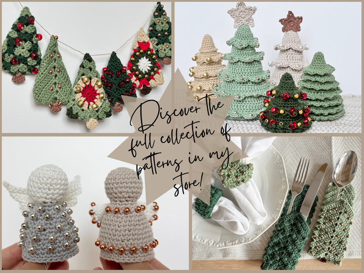 Fidget Spielzeug Weihnachtsmann mit Perlen, Amigurumi Weihnachten Nikolaus