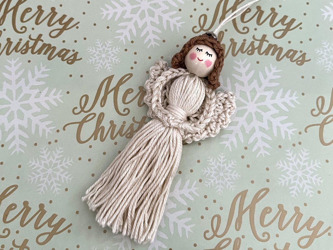 Häkelanleitung Engel „Elea“, Quastenengel, Weihnachtsdeko, Geschenkidee