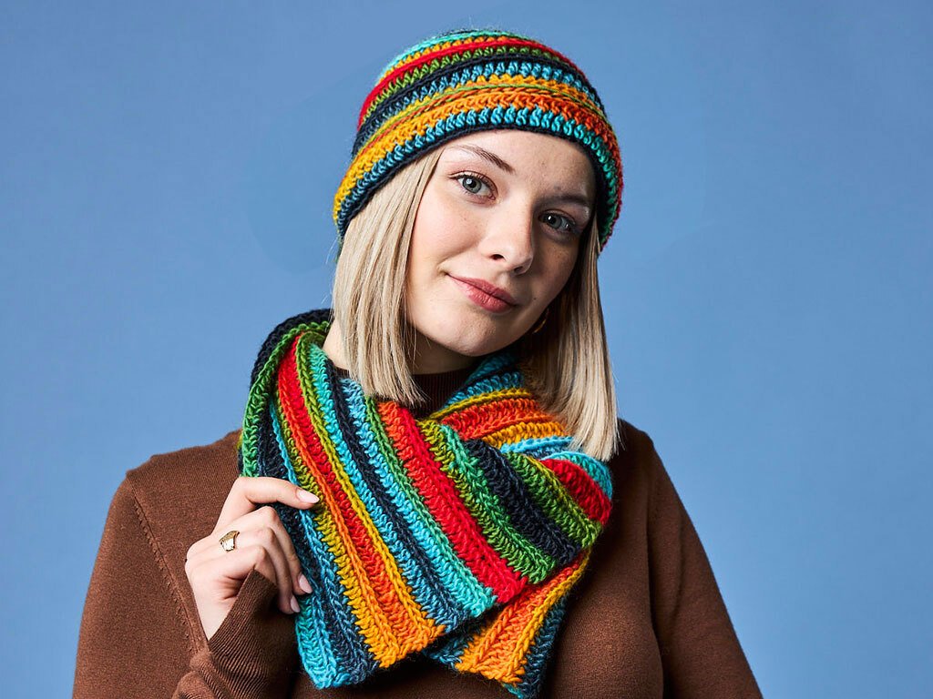 2-TLG SET DOLLY, gehäkelt