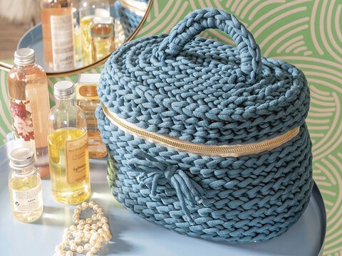 Beauty-Case, gehäkelt