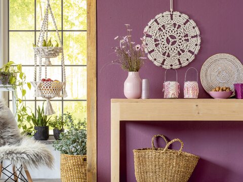 Mandala und Windlicht