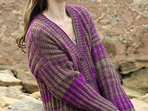 Strickanleitung Jacke im Rippenmuster (9601349_17)