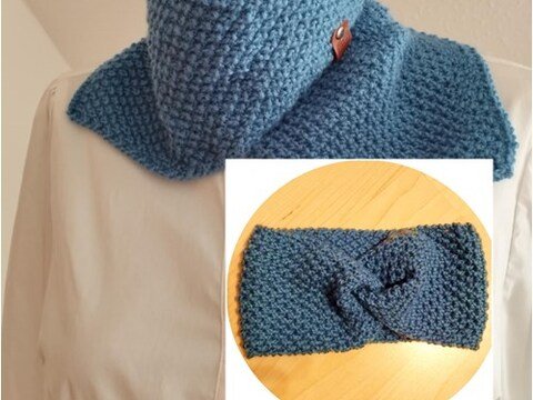 Schalkragen und Stirnband