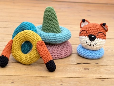 Häkelanleitung Ring-Steckfigur „Fuchs“