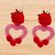 Crochet Heart Flower Earrings Pattern + Video Tutorial (English)