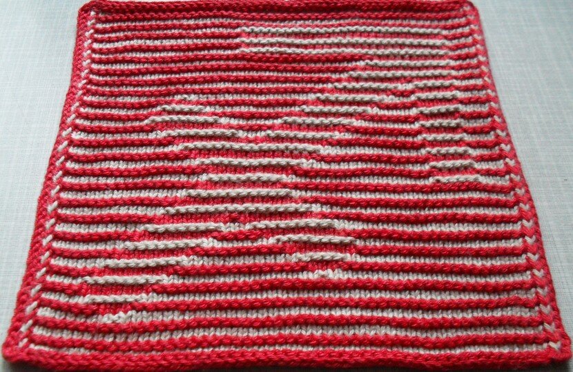 tierkreiszeichen Schütze in Schattenstricktechnik mit dem besonderen Rand