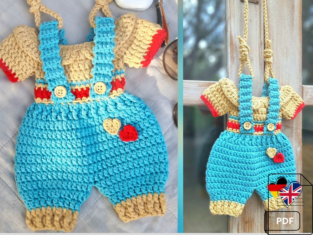 T14 Häkelanleitung für eine Handytasche zum Umhängen, Mini Tasche