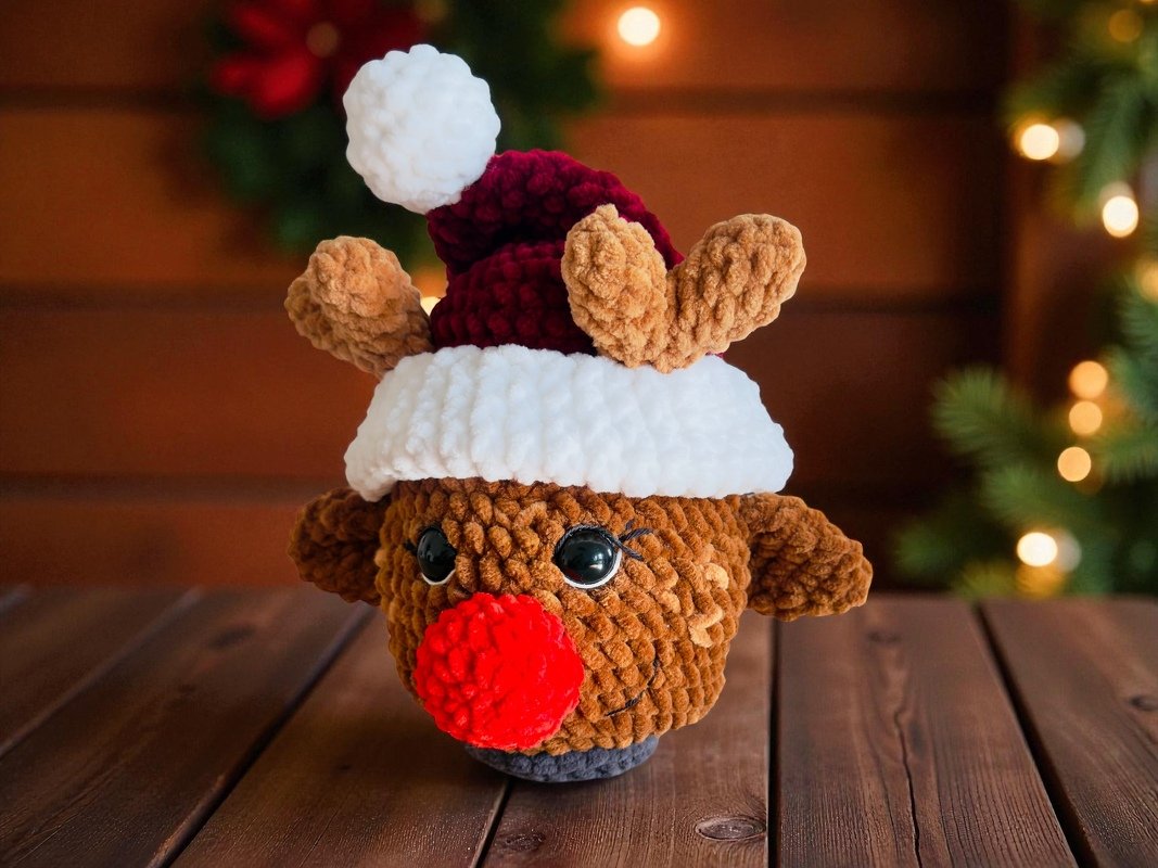 Rentier "surprise" befüllbar, Häkelanleitung, Wichtel, Weihnachtselch - Bild 3