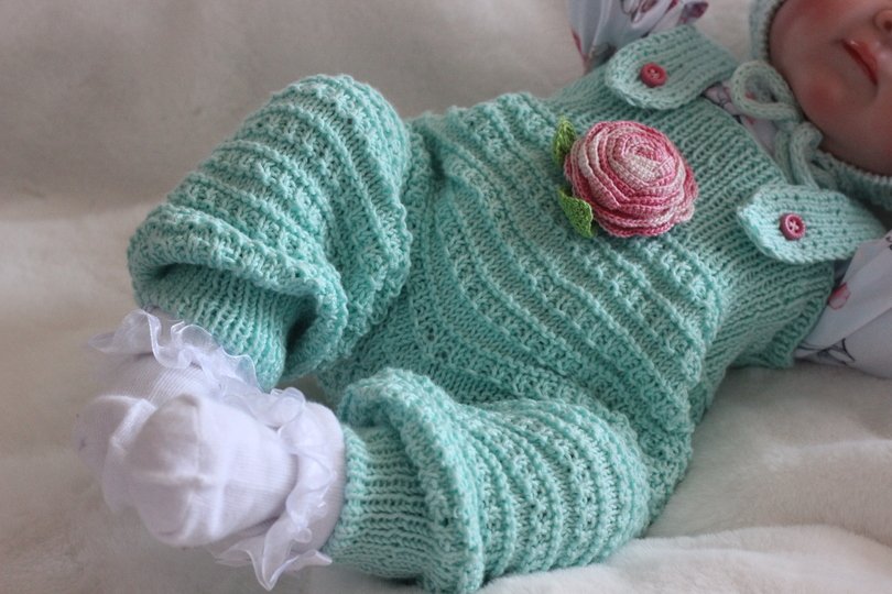 Baby Romper Knitting Pattern