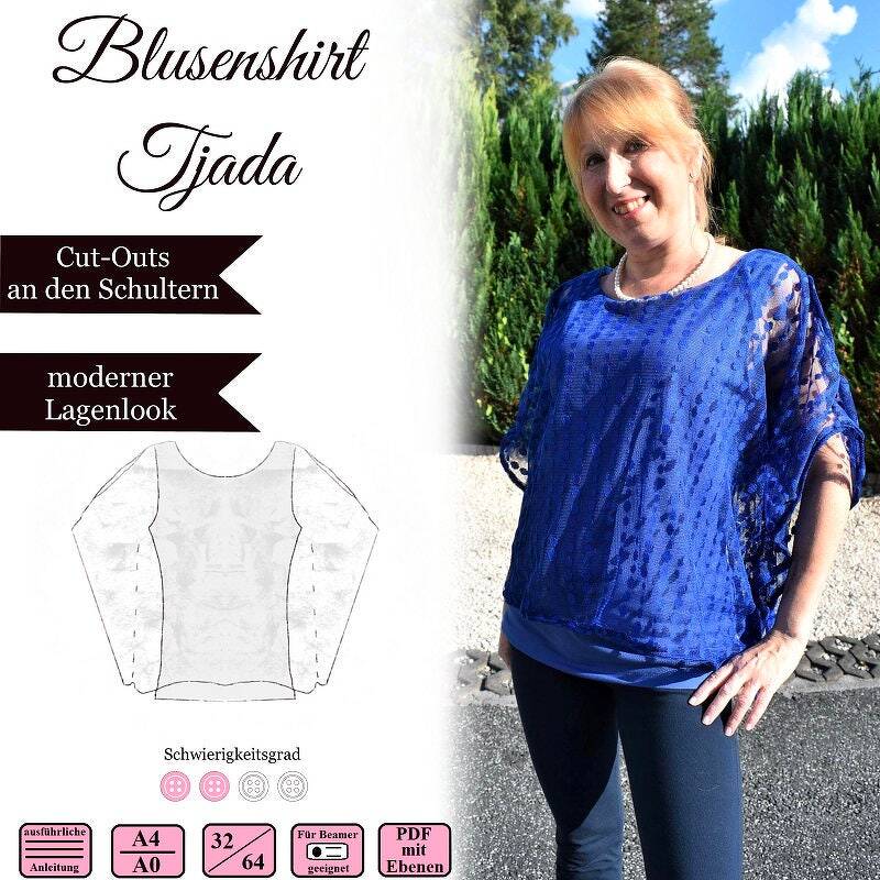 Blusenshirt Tjada - Gr 32-64 - E-Book und Nähanleitung