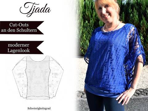 Blusenshirt Tjada - Gr 32-64 - E-Book und Nähanleitung