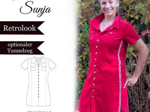 Jeanskleid Sunja - Gr 32-64 - E-Book und Nähanleitung