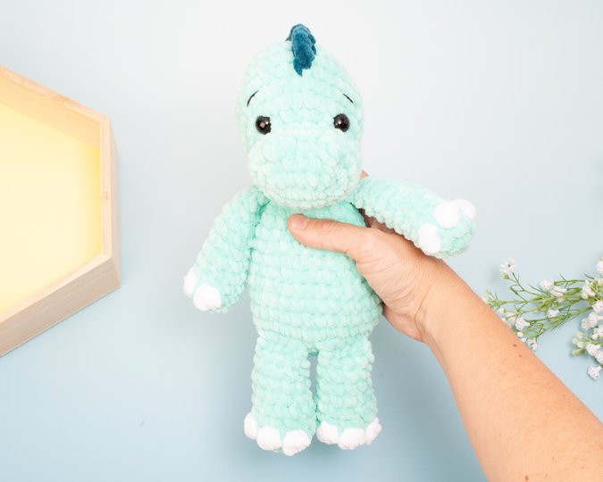 Dinosaur Crochet Pattern – Amigurumi Dino Plushie