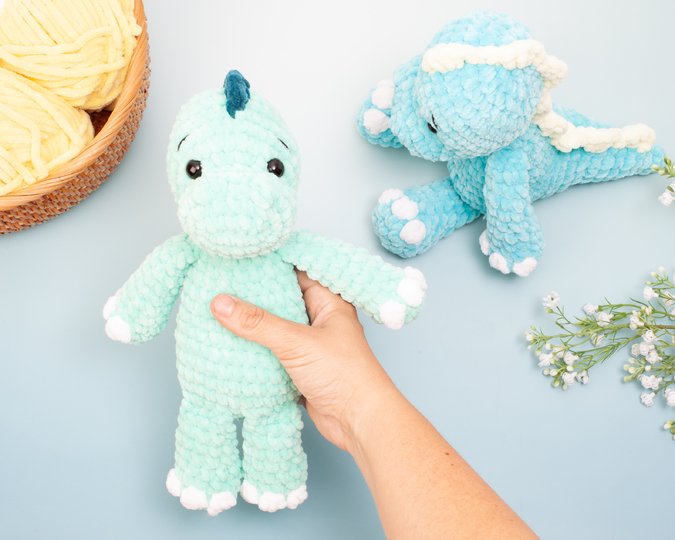 Dinosaur Crochet Pattern – Amigurumi Dino Plushie